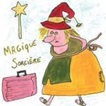 Couverture du livre « Magique sorcière » de Nadine Coulleit, librairie Les Contes Infusés à Corte