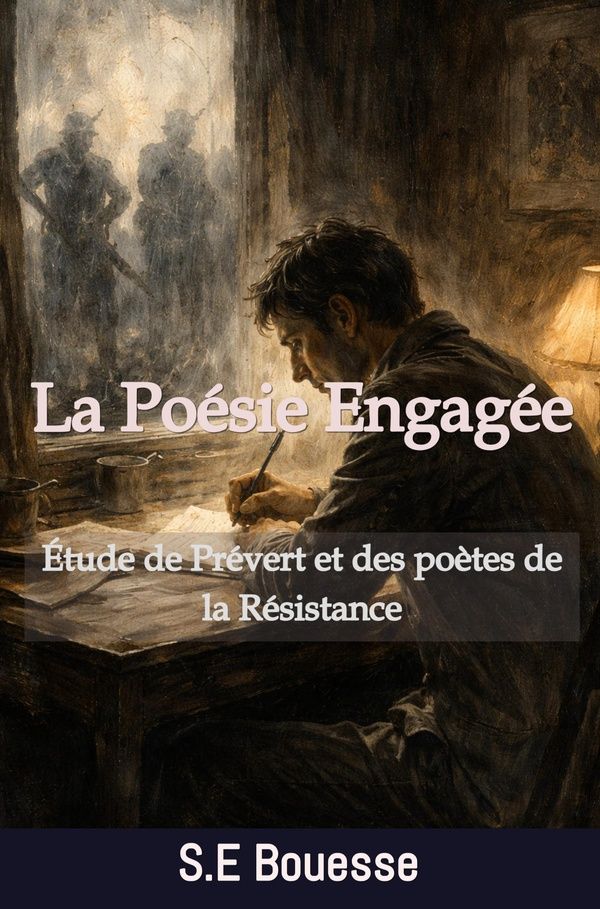 Couverture du livre « LA POESIE ENGAGEE. ETUDE DE PREVERT ET DES POETES DE LA RESISTANCE » de Bouesse S.E, librairie Les Contes Infusés à Corte
