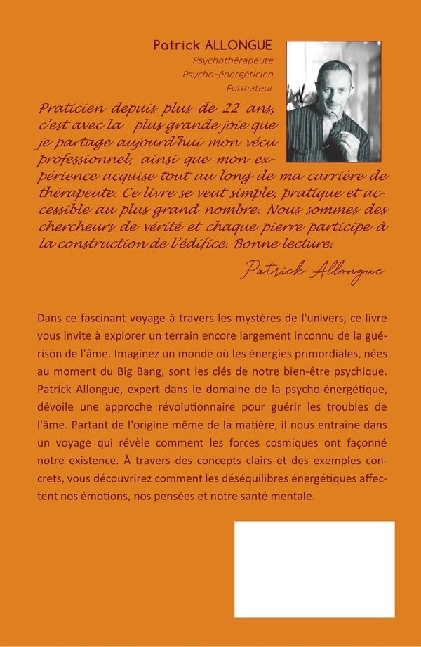 Quatrième de couverture de « Introduction à la psycho-énergétique »