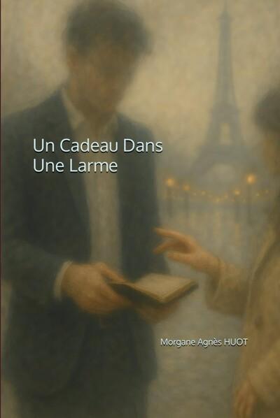 Couverture du livre « Un Cadeau Dans Une Larme » de Morgane Agnès Huot, librairie Les Contes Infusés à Corte
