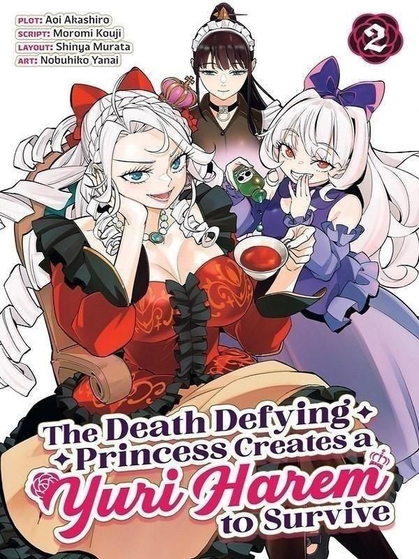 Couverture du livre « THE DEATH DEFYING PRINCESS CREATES A YURI HAREM TO SURVIVE VOL. 2 » de Akashiro/kouji/yanai, librairie Les Contes Infusés à Corte